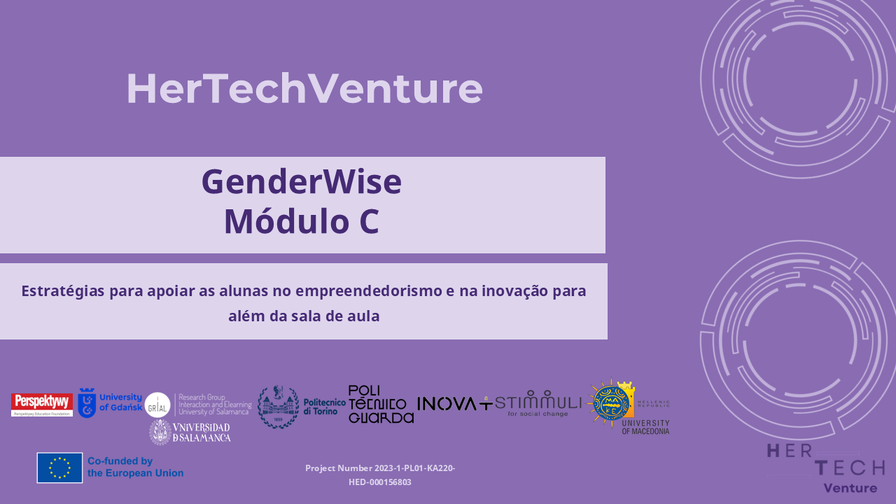 Módulo C - Estratégias para apoiar as alunas no empreendedorismo e na inovação para além da sala de aula