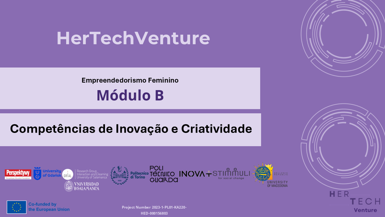 Módulo B - Competências de Inovação e Criatividade