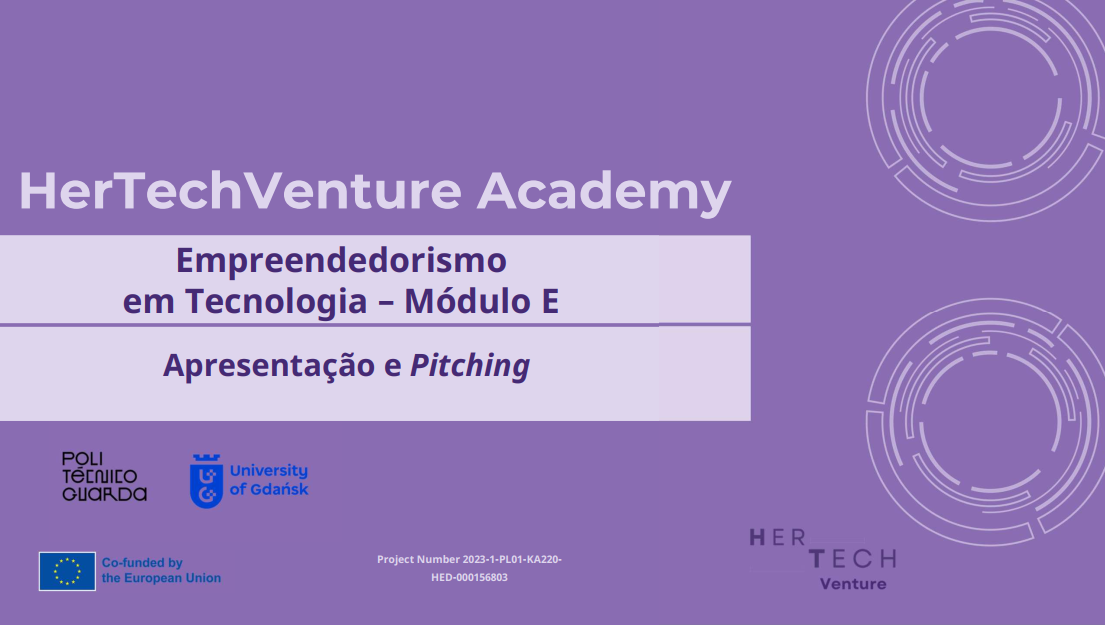 Módulo E – Apresentação e Pitchs de negócio